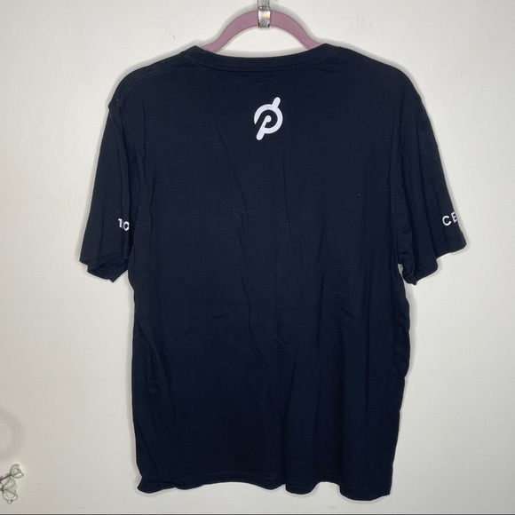 PELOTON 100 Century Short Sleeve Tee Black {VV53} - Picture 3 of 5